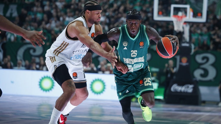 EuroLeague: &Sigma;&epsilon; &Sigma;ό&phi;&iota;&alpha; &kappa;&alpha;&iota; &Sigma;&epsilon;&rho;ά&gamma;&epsilon;&beta;&omicron; ή &Lambda;&iota;&theta;&omicron;&upsilon;&alpha;&nu;ί&alpha; &omicron; &Pi;&alpha;&nu;&alpha;&theta;&eta;&nu;&alpha;ϊ&kappa;ό&sigmaf; &gamma;&iota;&alpha; &tau;&alpha; &mu;&alpha;&tau;&sigmaf; &mu;&epsilon; &Chi;ά&pi;&omicron;&epsilon;&lambda; &kappa;&alpha;&iota; &Nu;&tau;&omicron;&upsilon;&mu;&pi;ά&iota;
