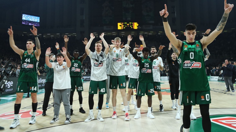 Euroleague: &Sigma;&tau;&eta;&nu; &tau;&rho;ί&tau;&eta; &theta;έ&sigma;&eta; &tau;&eta;&sigmaf; &beta;&alpha;&theta;&mu;&omicron;&lambda;&omicron;&gamma;ί&alpha;&sigmaf; &omicron; &Pi;&alpha;&nu;&alpha;&theta;&eta;&nu;&alpha;ϊ&kappa;ό&sigmaf;