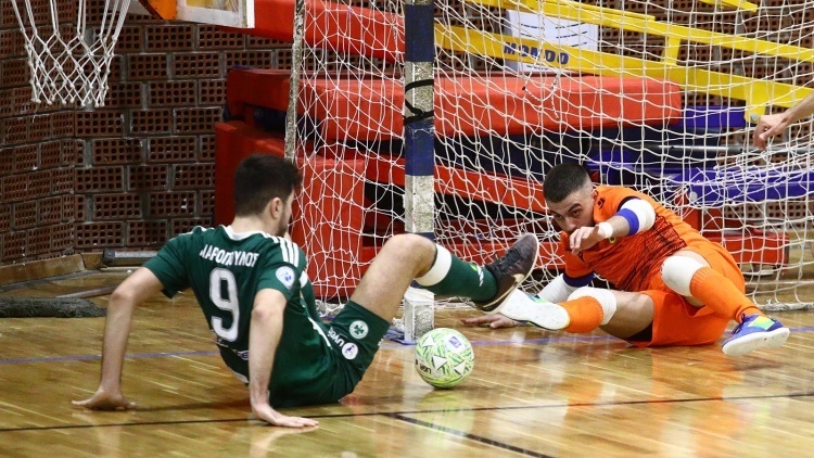 Ή&tau;&tau;&alpha; &sigma;&tau;&eta;&nu; &pi;&rho;&epsilon;&mu;&iota;έ&rho;&alpha; &tau;&omega;&nu; Playoffs &gamma;&iota;&alpha; &tau;&omicron; &tau;&mu;ή&mu;&alpha; futsal &tau;&omicron;&upsilon; &Pi;&alpha;&nu;&alpha;&theta;&eta;&nu;&alpha;ϊ&kappa;&omicron;ύ