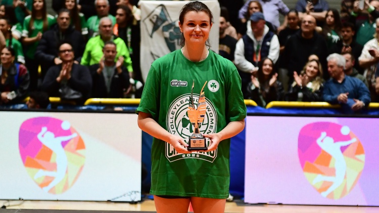 MVP &tau;&eta;&sigmaf; Volley League &gamma;&upsilon;&nu;&alpha;&iota;&kappa;ώ&nu; &eta; &Lambda;&alpha;&mu;&pi;&kappa;ό&phi;&sigma;&kappa;&alpha;: &laquo;&Pi;&rho;ώ&tau;&eta; &phi;&omicron;&rho;ά &sigma;&tau;&omicron; &epsilon;&xi;&omega;&tau;&epsilon;&rho;&iota;&kappa;ό &kappa;&alpha;&iota; ό&lambda;&alpha; &epsilon;ί&nu;&alpha;&iota; &phi;&alpha;&nu;&tau;&alpha;&sigma;&tau;&iota;&kappa;ά&raquo; (vids)