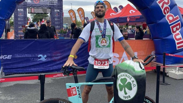 &Iota;&sigma;&chi;&upsilon;&rho;ή &pi;&alpha;&rho;&omicron;&upsilon;&sigma;ί&alpha; &tau;&omicron;&upsilon; &Pi;&alpha;&nu;&alpha;&theta;&eta;&nu;&alpha;ϊ&kappa;&omicron;ύ &sigma;&tau;&omicron; Esprit Triathlon Olympique &tau;&omicron;&upsilon; &Mu;ό&nu;&tau;&rho;&epsilon;&alpha;&lambda;