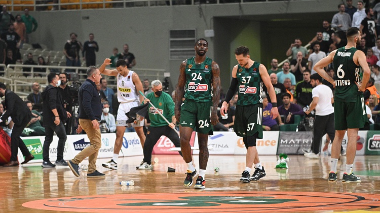 &Delta;&iota;&pi;&lambda;ό&sigmaf; &pi;&epsilon;&iota;&theta;&alpha;&rho;&chi;&iota;&kappa;ό&sigmaf; έ&lambda;&epsilon;&gamma;&chi;&omicron;&sigmaf; &alpha;&pi;ό &tau;&eta;&nu; Euroleague &gamma;&iota;&alpha; &tau;&omicron; &Pi;&alpha;&nu;&alpha;&theta;&eta;&nu;&alpha;ϊ&kappa;ό&sigmaf; - &Pi;&alpha;&rho;&tau;&iota;&zeta;ά&nu;